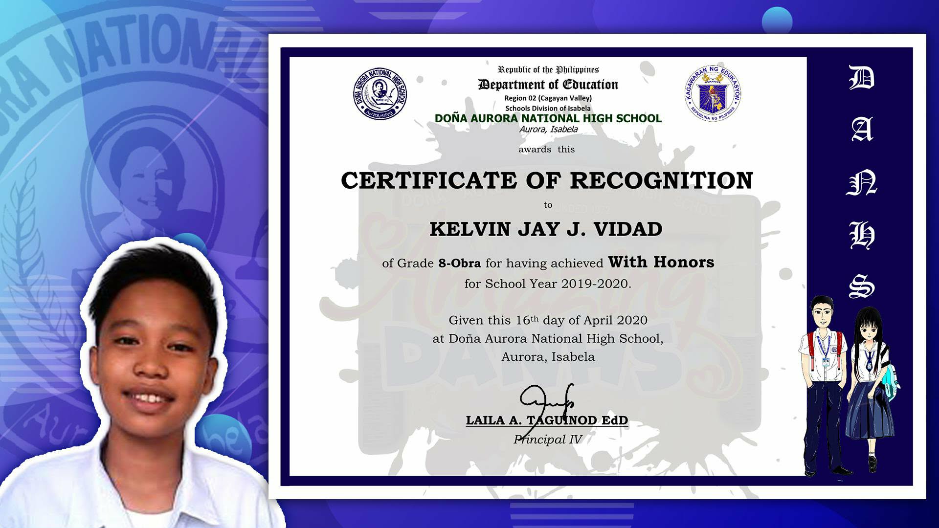 Certificate of Recognition